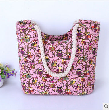 Strandtasche mit Eulenmuster Brehn