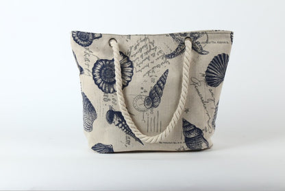 Strandtasche Im Maritimen Design mit Robusten Seilgriffen Brehn