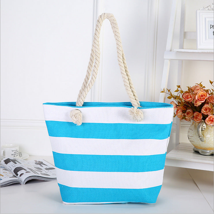 Strandtasche Aus Hochwertigem Canvas mit Robusten Seilgriffen Brehn
