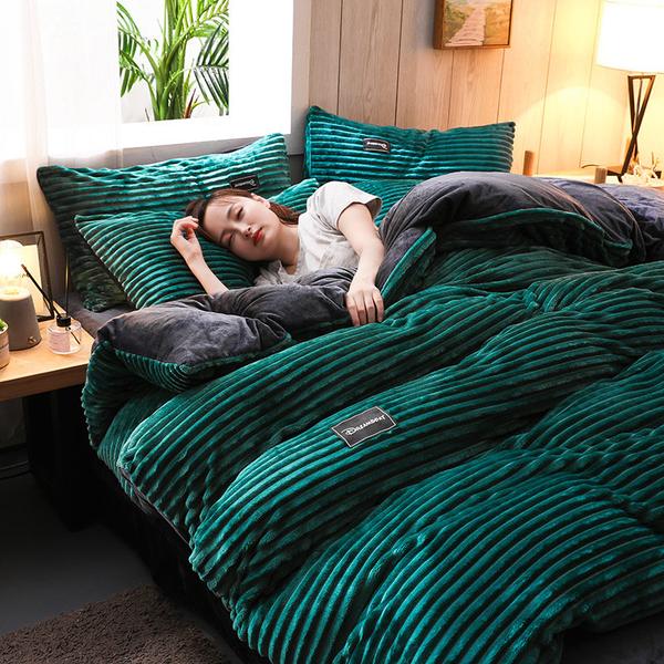 Verdickte Corduroy Samt Bettwäsche Set