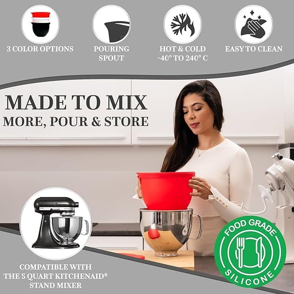 FlexiMix Silikon-Liner für KitchenAid Kippkopf-Mixer | Brehn