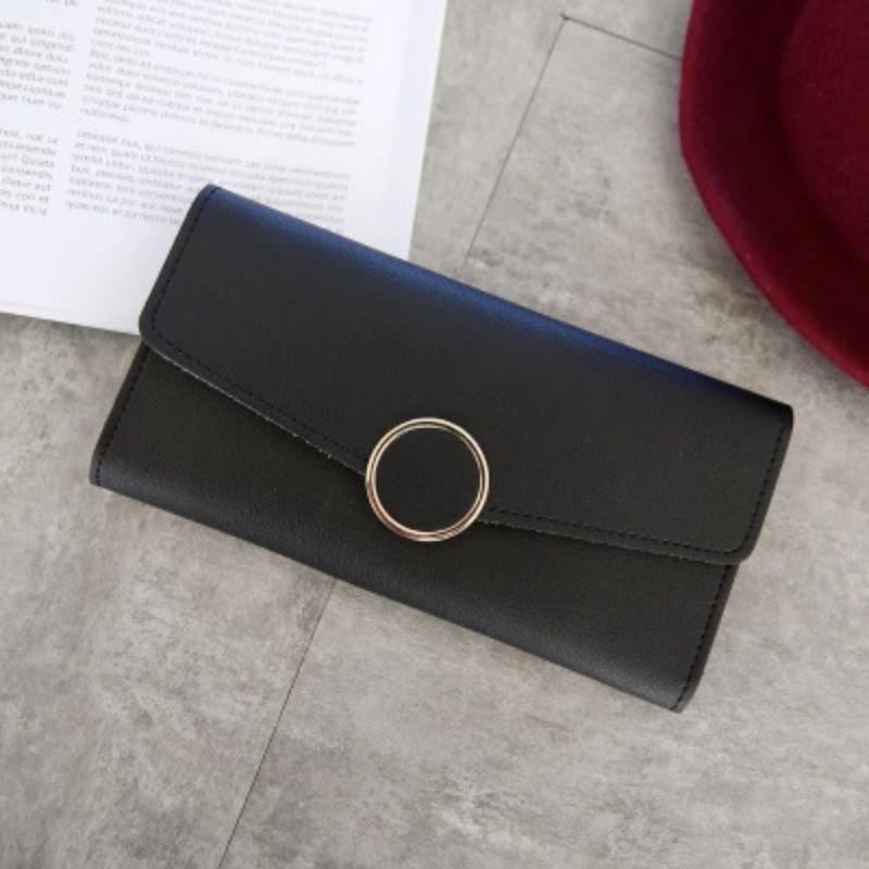 Lange Brieftasche aus PU-Leder mit Druckverschluss | Brehn