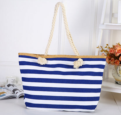 Große Strandtasche mit Maritimen Streifen Brehn