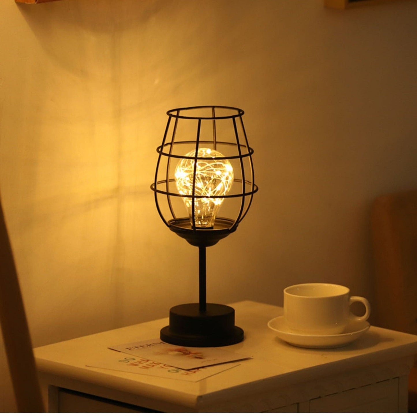 NoirLume – Luxuriöse, moderne ack-Tae-Lampe | Atmosphärische Beleuchtung für Wohn- und Schlafzimmer