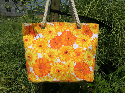 Blumenmuster Strandtasche Brehn