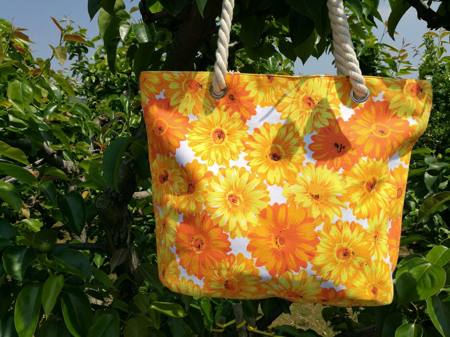 Blumenmuster Strandtasche Brehn