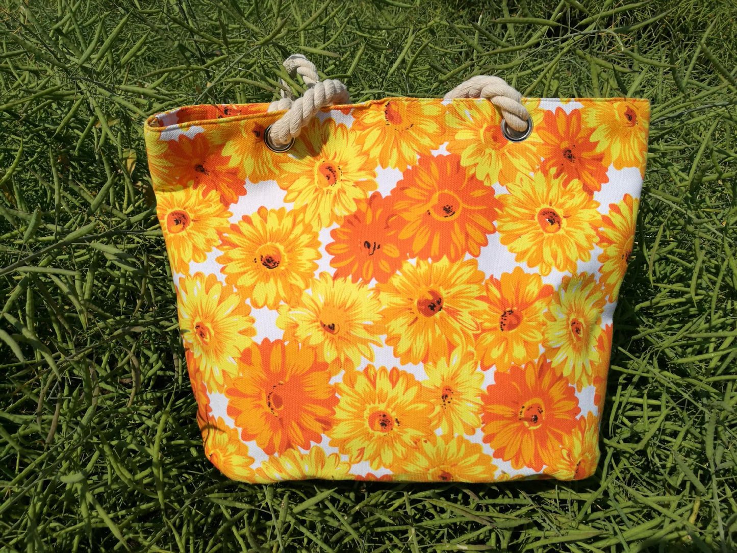 Blumenmuster Strandtasche Brehn