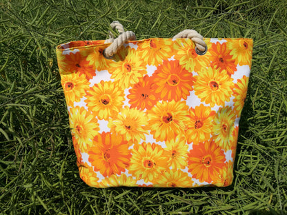 Blumenmuster Strandtasche Brehn