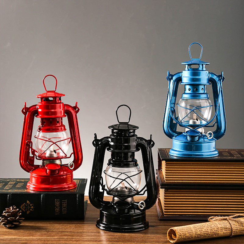 VIvolux | Nostalgische Camping Seiten Outdoor Petroleumlaterne Lampe
