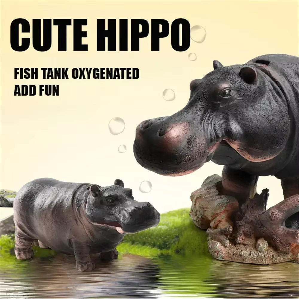 Mini Hippo Dekorative Fischtank LuftBrehnubber | Brehn