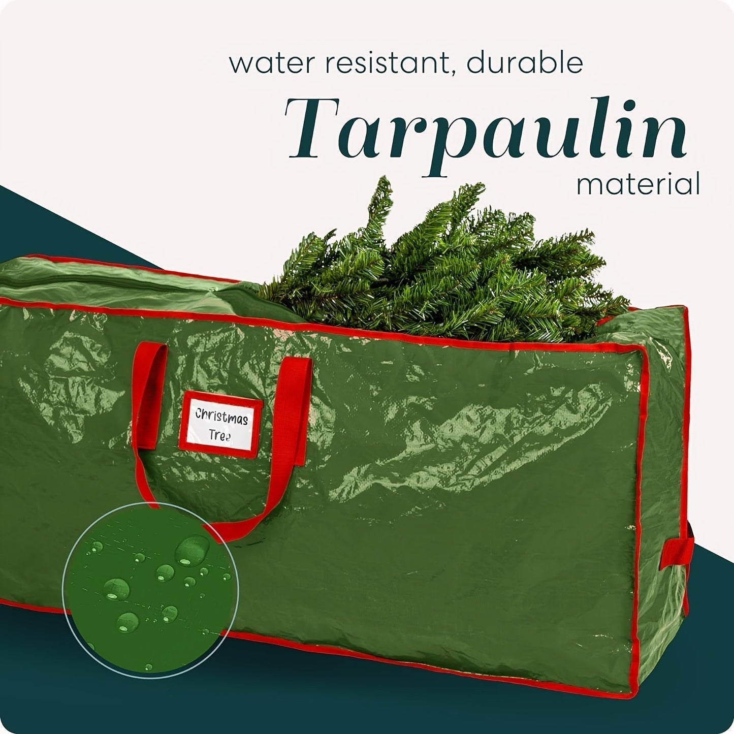 Große Aufbewahrungstasche für künstliche Weihnachtsbäume – wasserdicht und strapazierfähig, Modell TreeTote aus Polyester