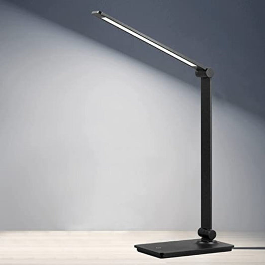 LED-Schreibtischlampe, Touch-Control-Schreibtischlampe mit 3 Helligkeitsstufen, dimmbare Bürolampe mit verstellbarem Arm, faltbare Tischlampe für Schreibtisch Schlafzimmer Nachttisch Büro