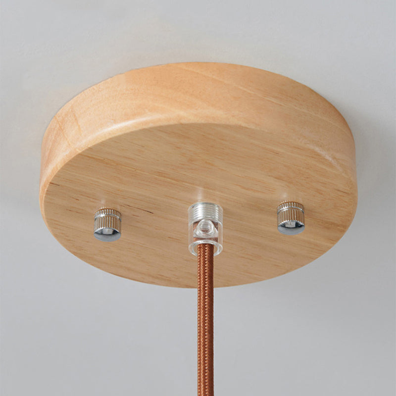 Brehn | VintageLight - Stilvolle Holz- und Glas-Pendelleuchte