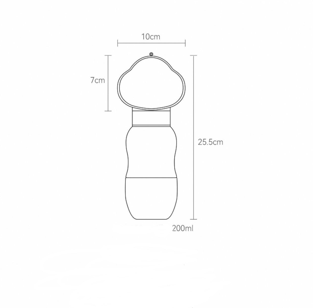 Brehn | 2in1 Smart Pet Tragbare Wasserflasche Futterspender