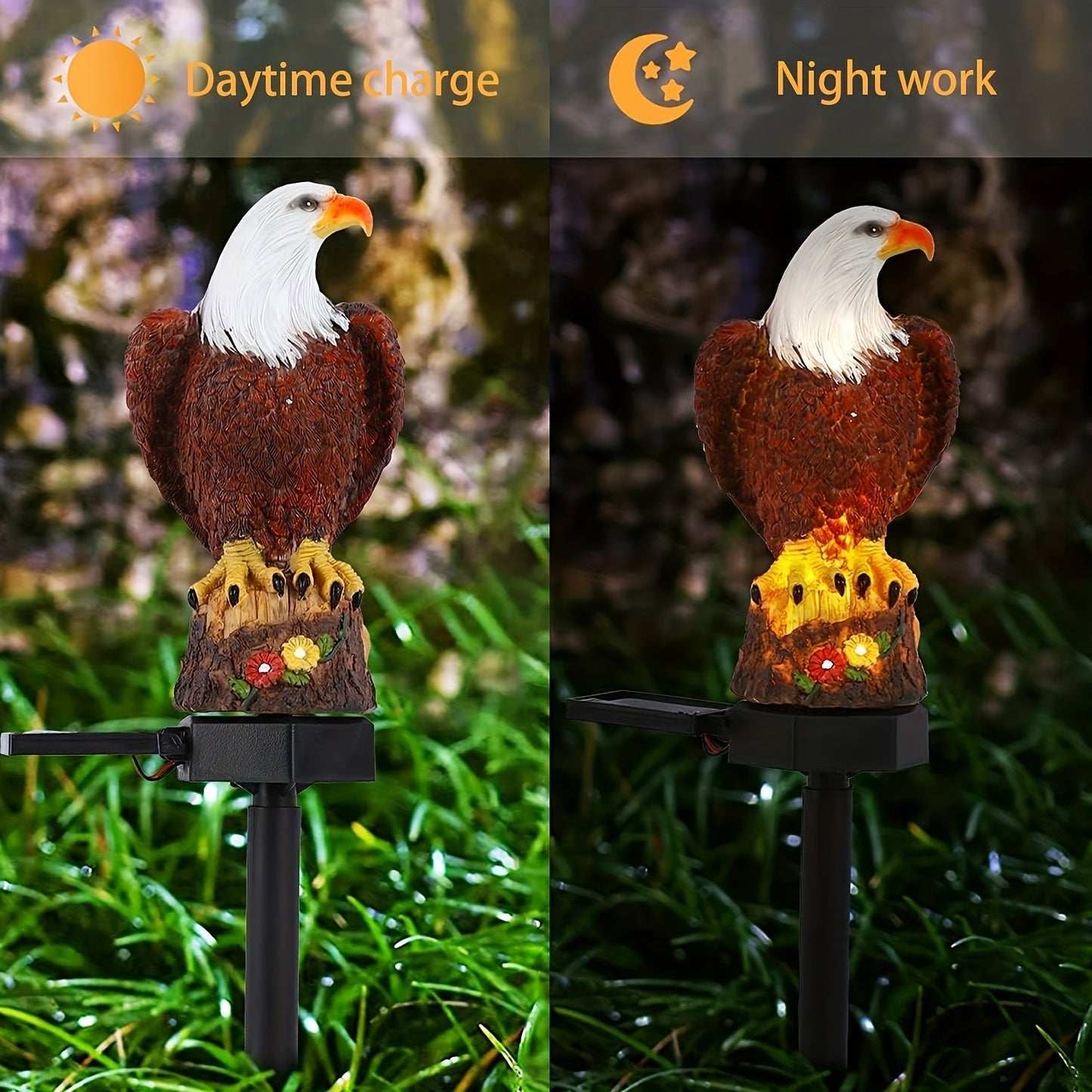 SolarGlow Eagle - Stylische Solarleuchte für Gartenbeleuchtung | Brehn