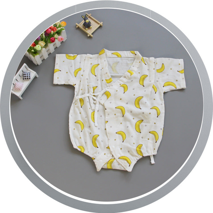Süßes Wassermelonen-Print Baby-Strampler Brehn