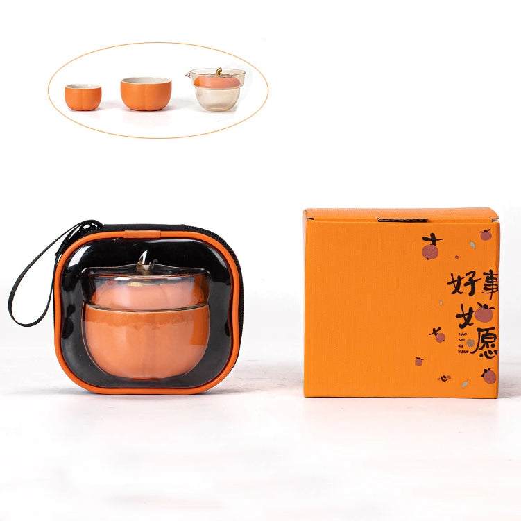 Mini-Kürbis-Keramikkannen-Set | Brehn
