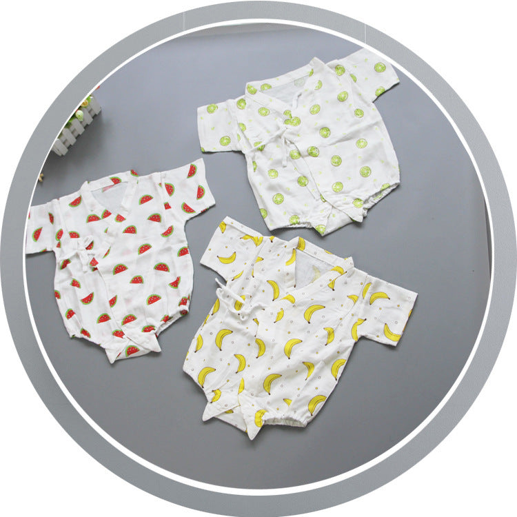 Süßes Wassermelonen-Print Baby-Strampler Brehn
