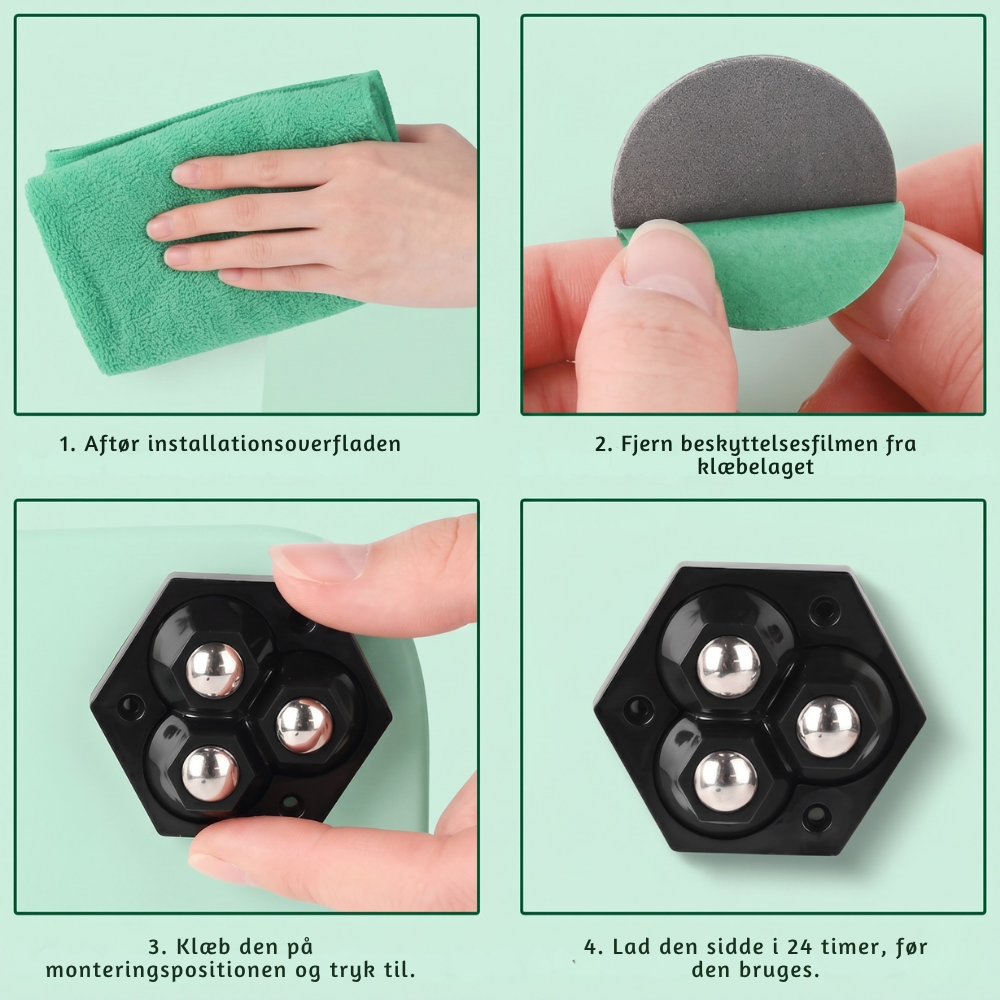 TriGlide 360° Möbelrollen mit Kugellagern | Brehn