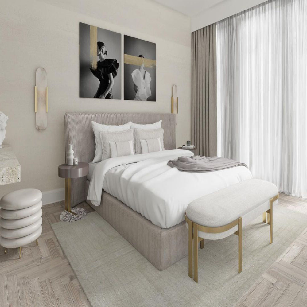 Moderne Marmor Nachttisch Wandleuchte - Elegante Wandarmatur | Brehn