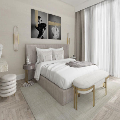 Moderne Marmor Nachttisch Wandleuchte - Elegante Wandarmatur | Brehn