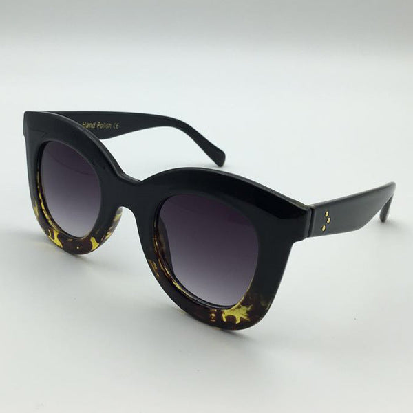 Damen stylische Oversized-Sonnenbrille mit trendigem Rahmen Brehn