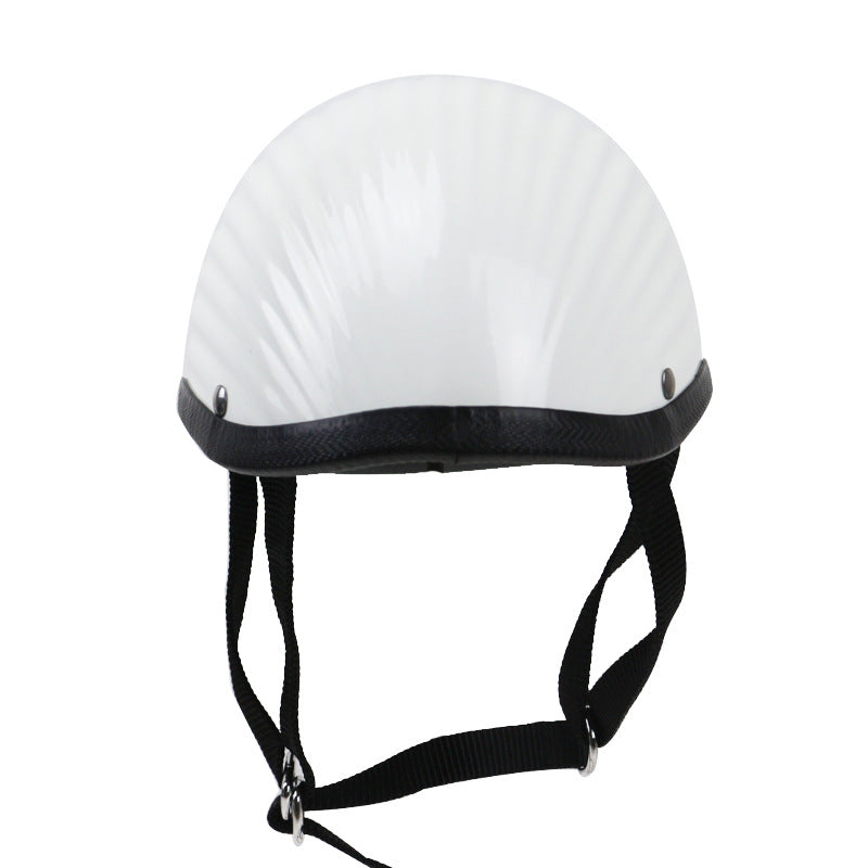 Klassischer gerippter Motorradhelm Brehn