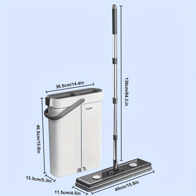 Flachmopp-Set mit Eimer & Auswringsystem | Brehn