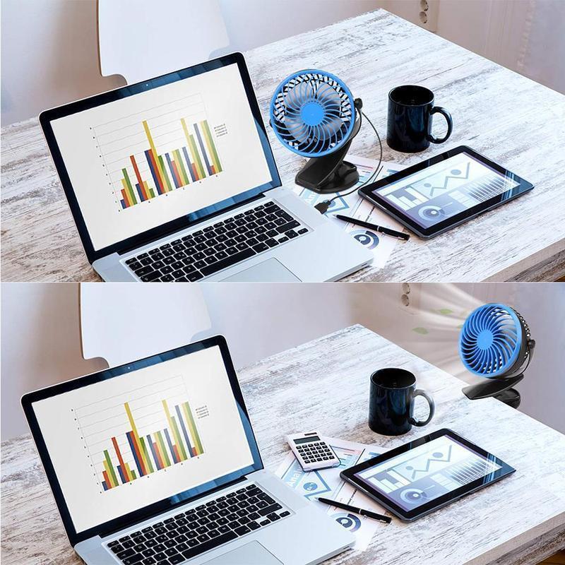 360 ° Tragbarer & Wiederaufladbarer Lithium-Ionen Ventilator | Brehn
