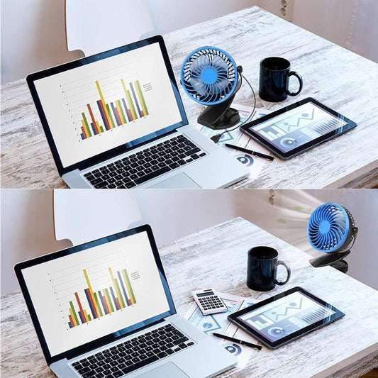 360 ° Tragbarer & Wiederaufladbarer Lithium-Ionen Ventilator | Brehn