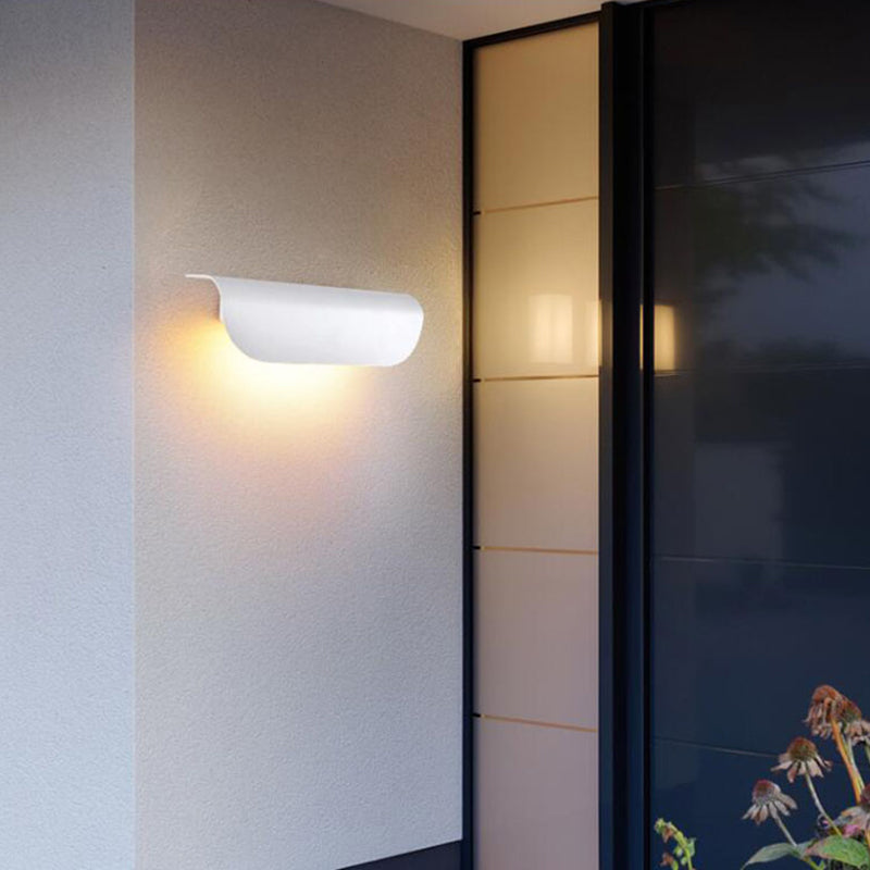 Brehn | Moderne wasserdichte gebogene Außenwandlampe