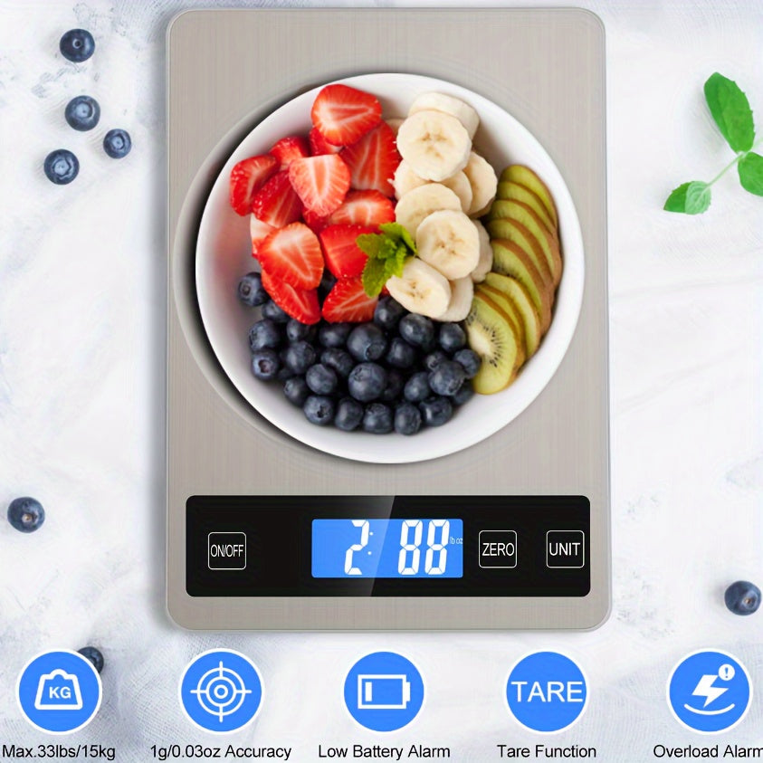 Digitale Küchenwaage 15 kg USB-aufladbar | Brehn