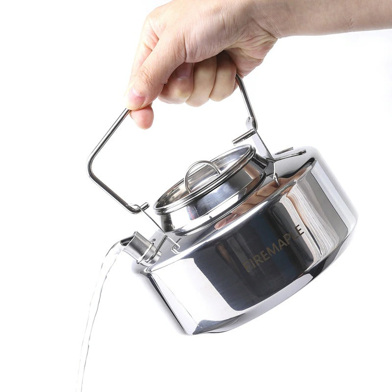 45.6oz Antarcti Edelstahl Backpacking Camping Kettle Bushcraft Gear | Brehn