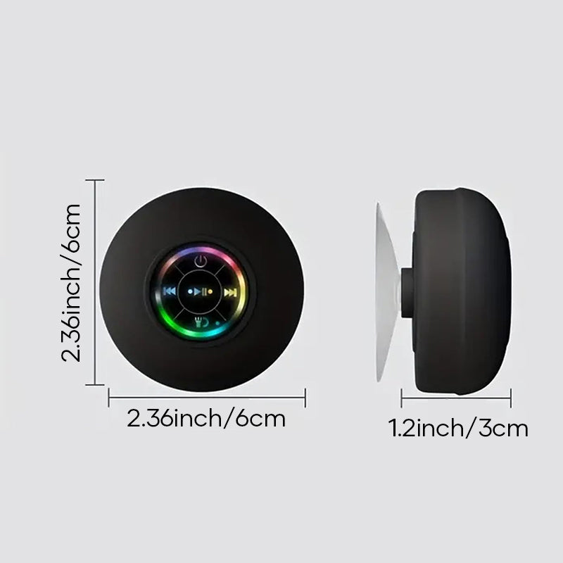 Brehn | Mini Bluetooth-Duschlautsprecher mit LED-Licht