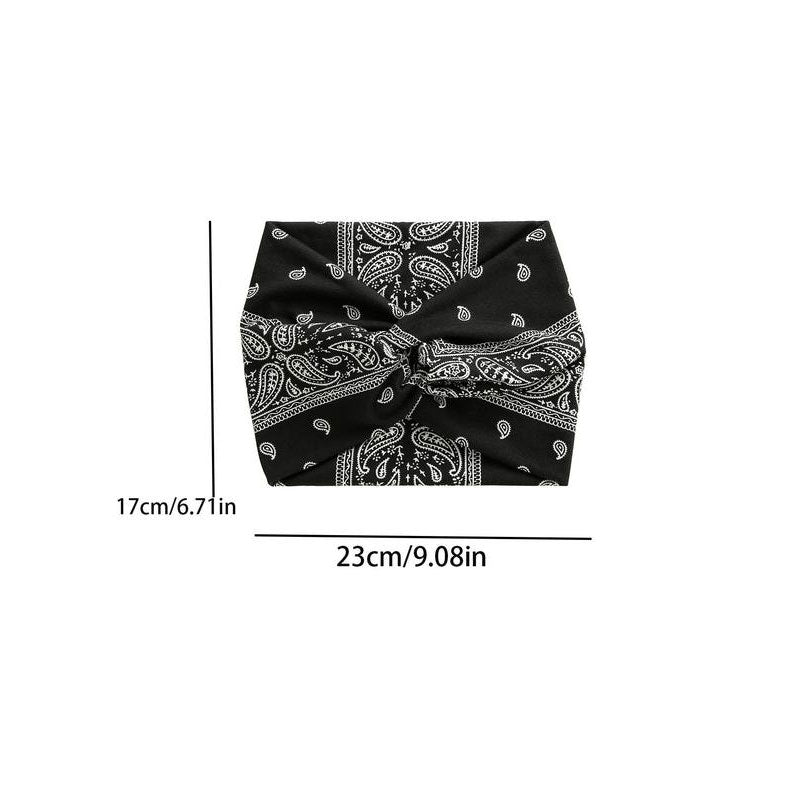 Brehn | Vintage-Stil Breites Batik-Haarband