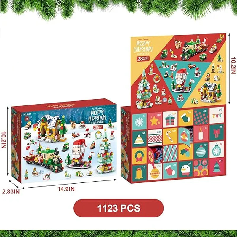 Brehn | Weihnachts-Adventskalender Überraschungs-Bausteinset