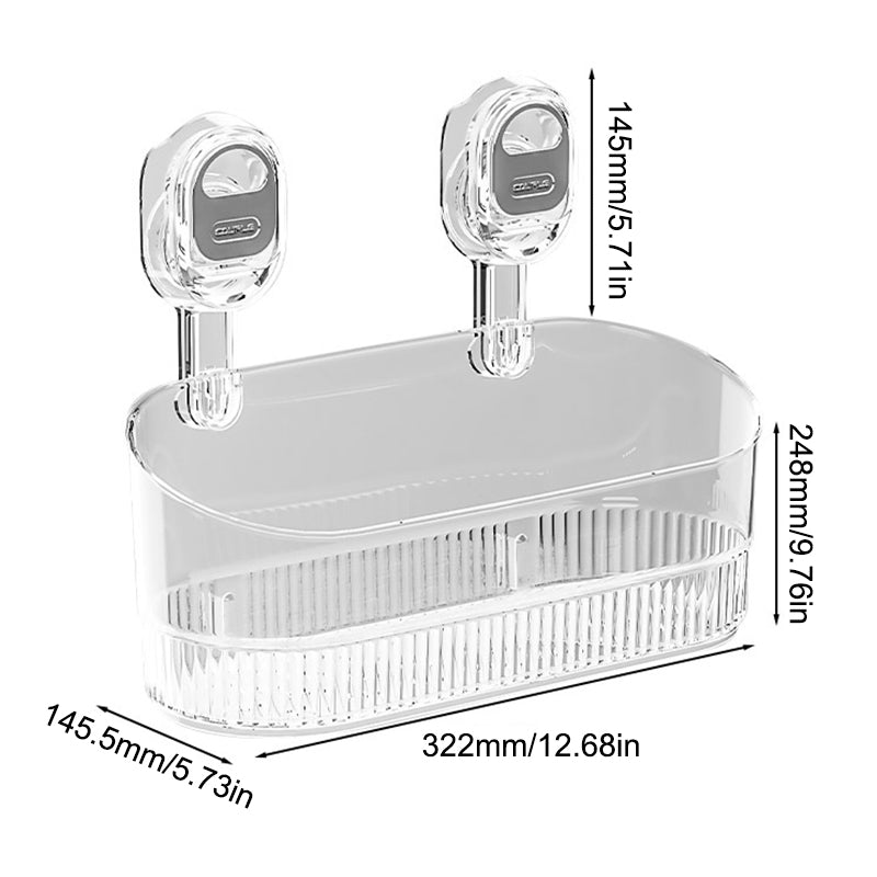 No-Drill Badezimmer Saugnapf Aufbewahrungsbox | Brehn
