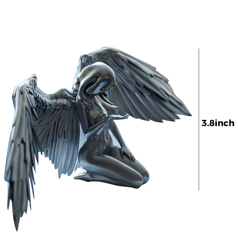 Brehn | Art Angel Weiblich Frau Flügel Knien Umhang Hut