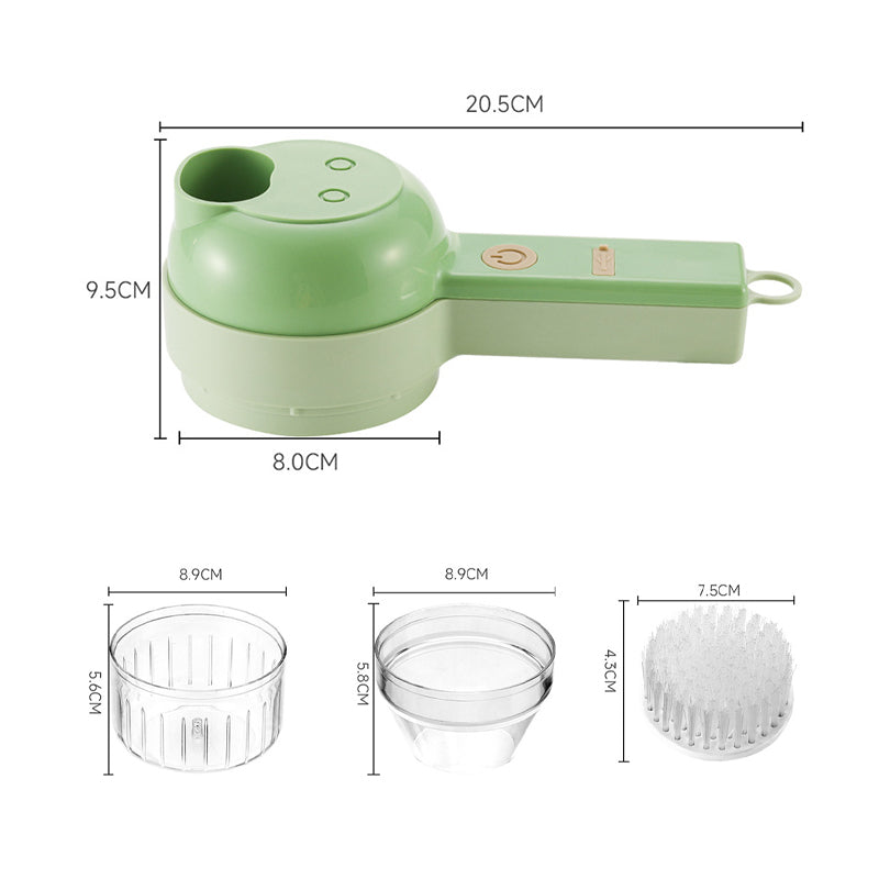 Brehn | 4 In 1 Handheld Electric Gemüse Schneide Set