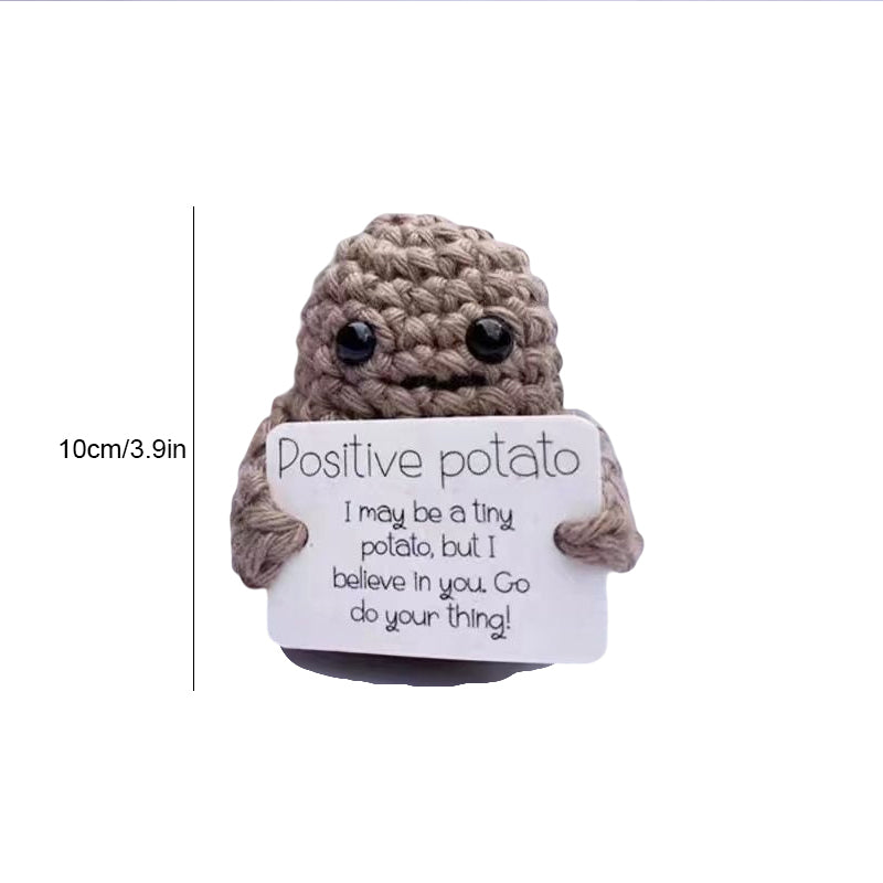 Lustiges Geschenk - Gestrickte positive Kartoffel | Brehn