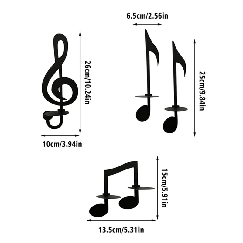 Brehn | Kerzenleuchter mit Musiknoten