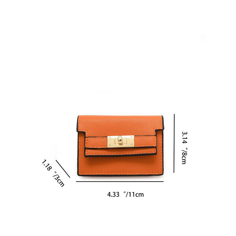 Brehn | Minimalist PU-Leder Reißverschluss Kartenhalter