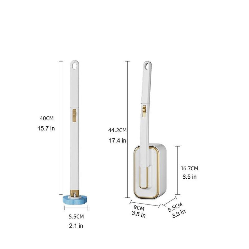 Brehn | Wandmontiertes WC-Bürsten-Set