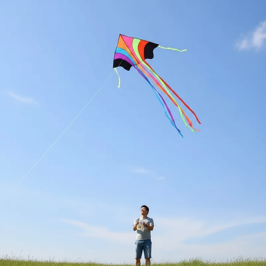 Brehn | Bunter Longtail Outdoor Regenbogen Drachen