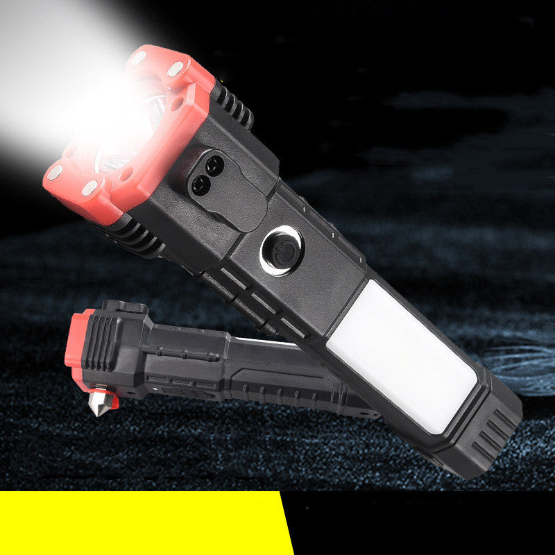 Multifunktionaler Autosicherheitshammer mit Notlicht und Powerbank | Brehn