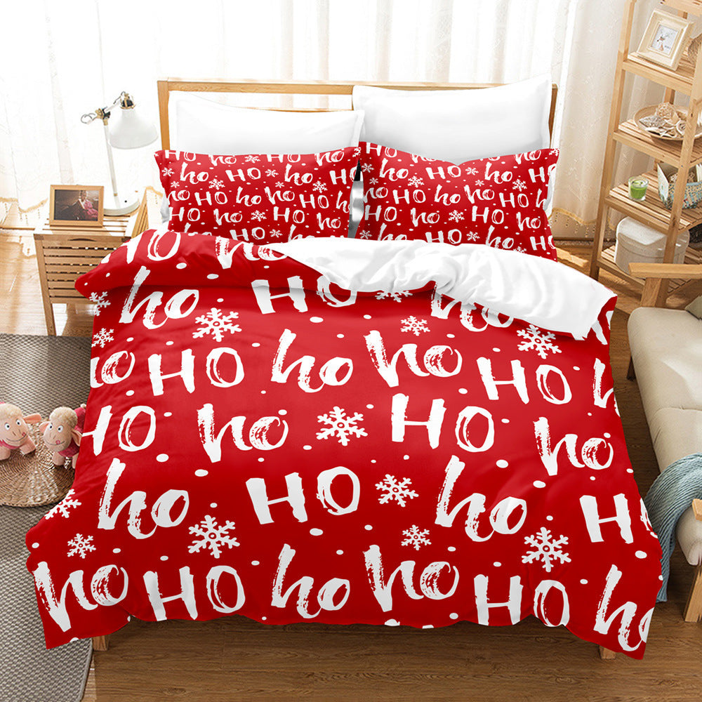 Brehn | Weihnachts Digital Bedrucktes Bettwäsche Set