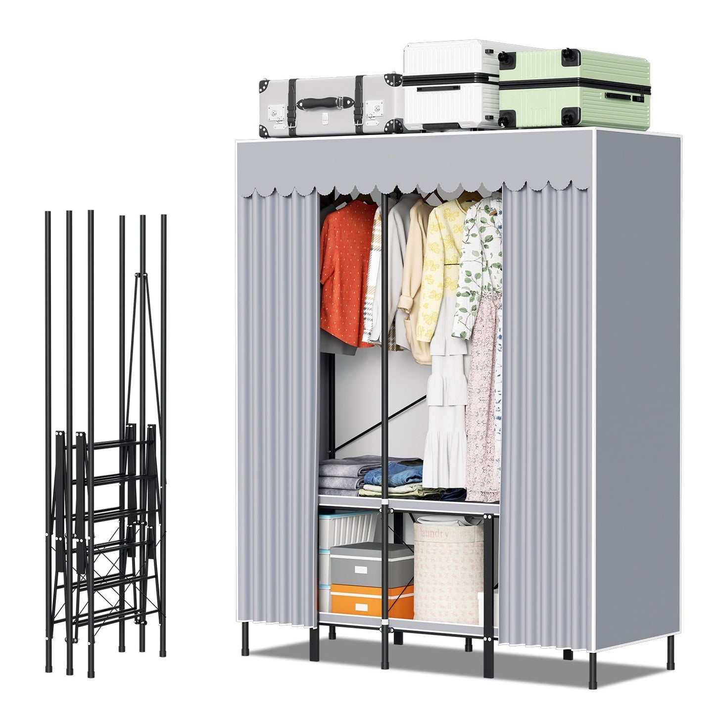 Klappbarer Kleiderschrank Schlafzimmerschrank | Brehn