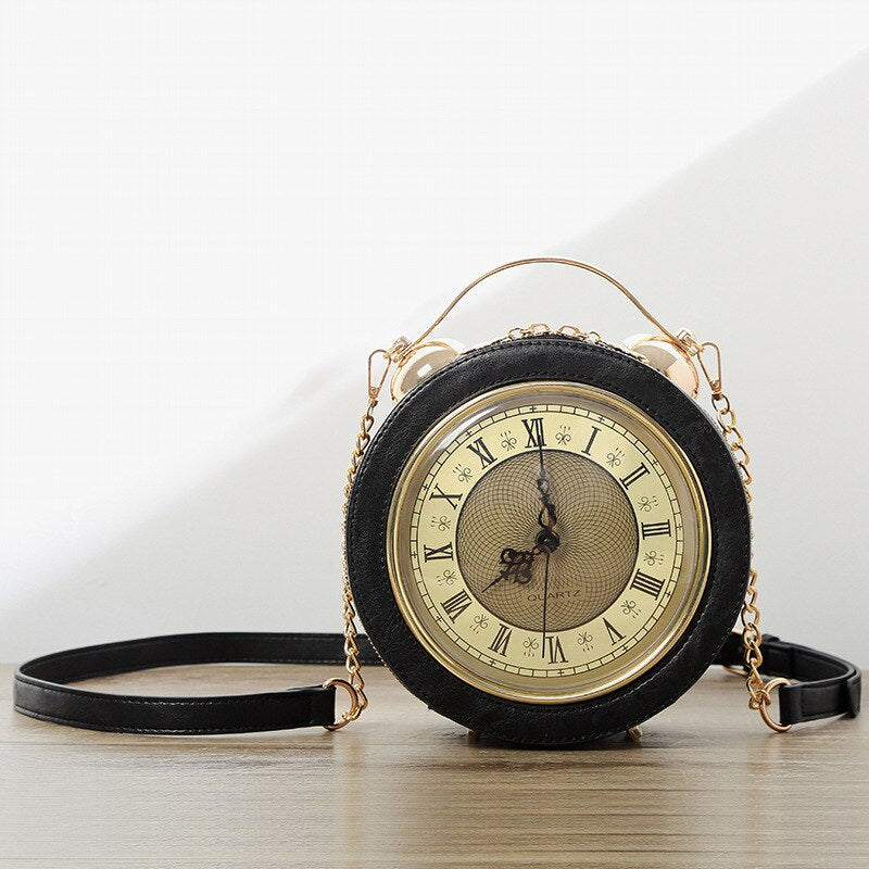 Brehn | Vintage Zeit Kreative Uhr Umhängetasche