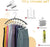 Leggings-Organizer Kleiderbügel mit Gummi-Clips | Brehn