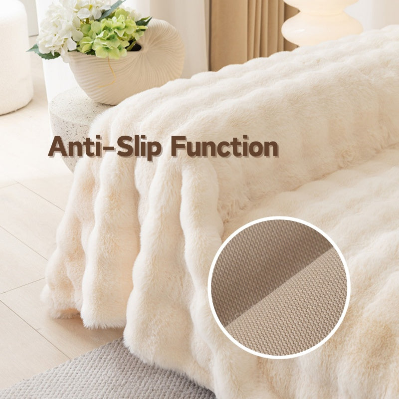 Premium Kunstfell Rutschfeste Sofa Bezüge